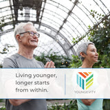 Verre avec le mélange Youngevity BTT Originale prêt à boire.