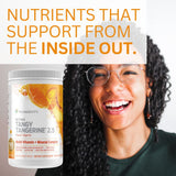 Étiquette claire et lisible sur l'emballage de Youngevity BTT2.5