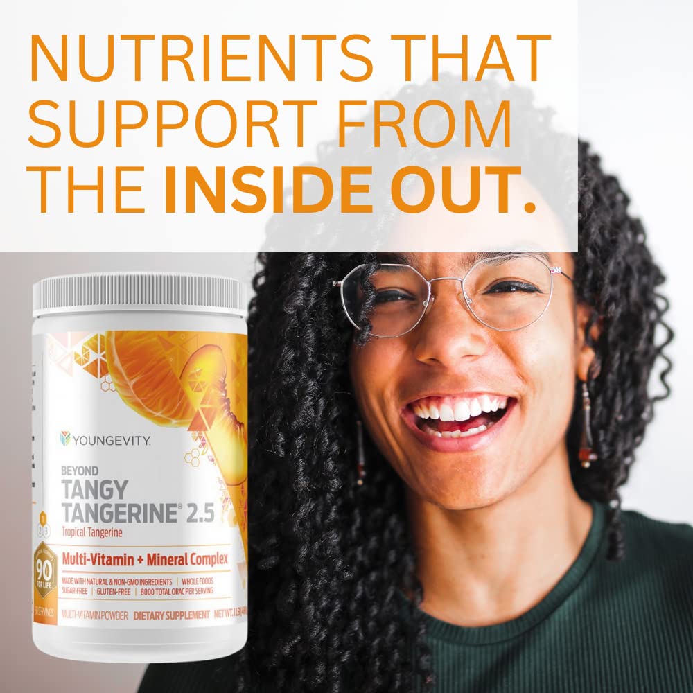 Verre-dose Youngevity BTT2-5 Tropical Tangerine: préparation rapide sans sucre ajouté.