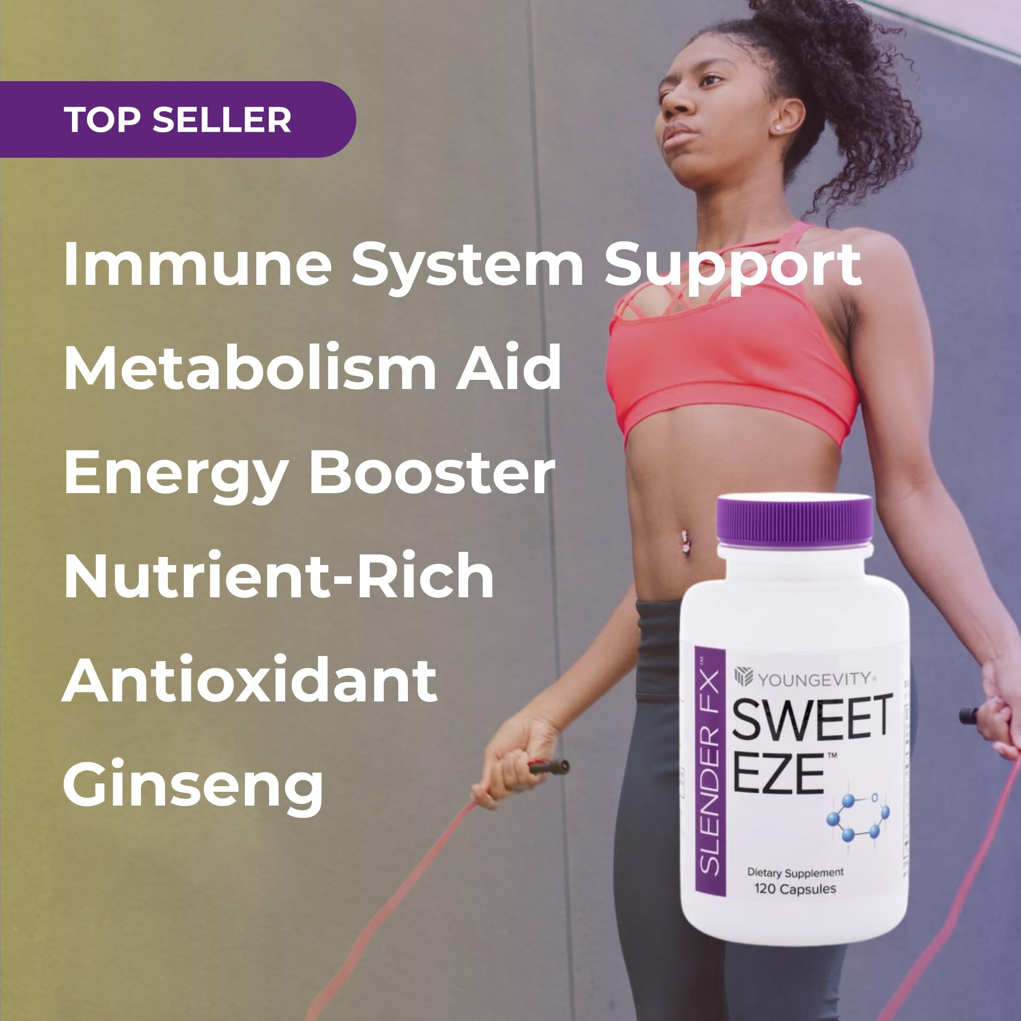 Youngevity Sweet eze: emballage et boite pour rangement et transport faciles.