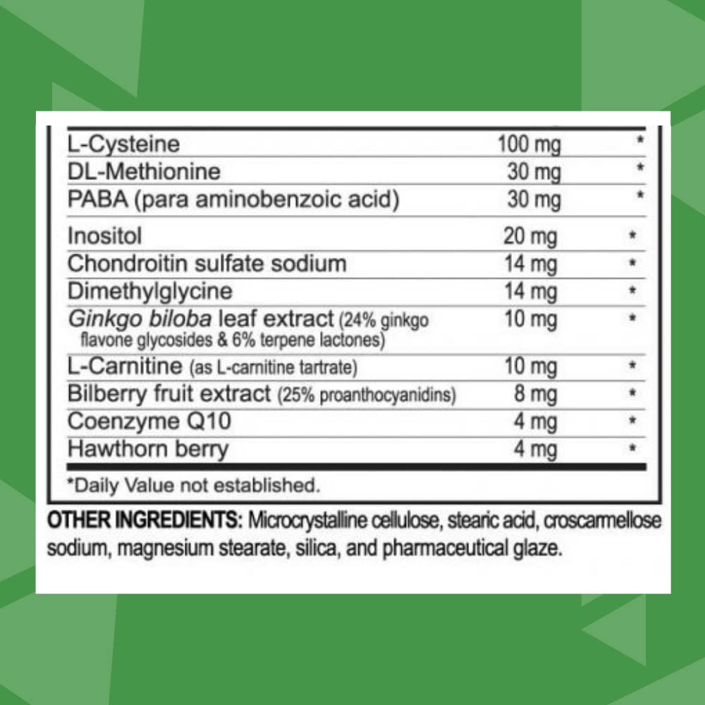 Exemple de chondroïtine dans la formule pour un soutien articulaire potentiel.