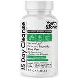 Youth & Tonic 15 jours cleanse – bouteille prête à démarrer le confort digestif.