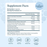 Capsules Youtheory Hyaluronic Plus prêtes à être prises quotidiennement.