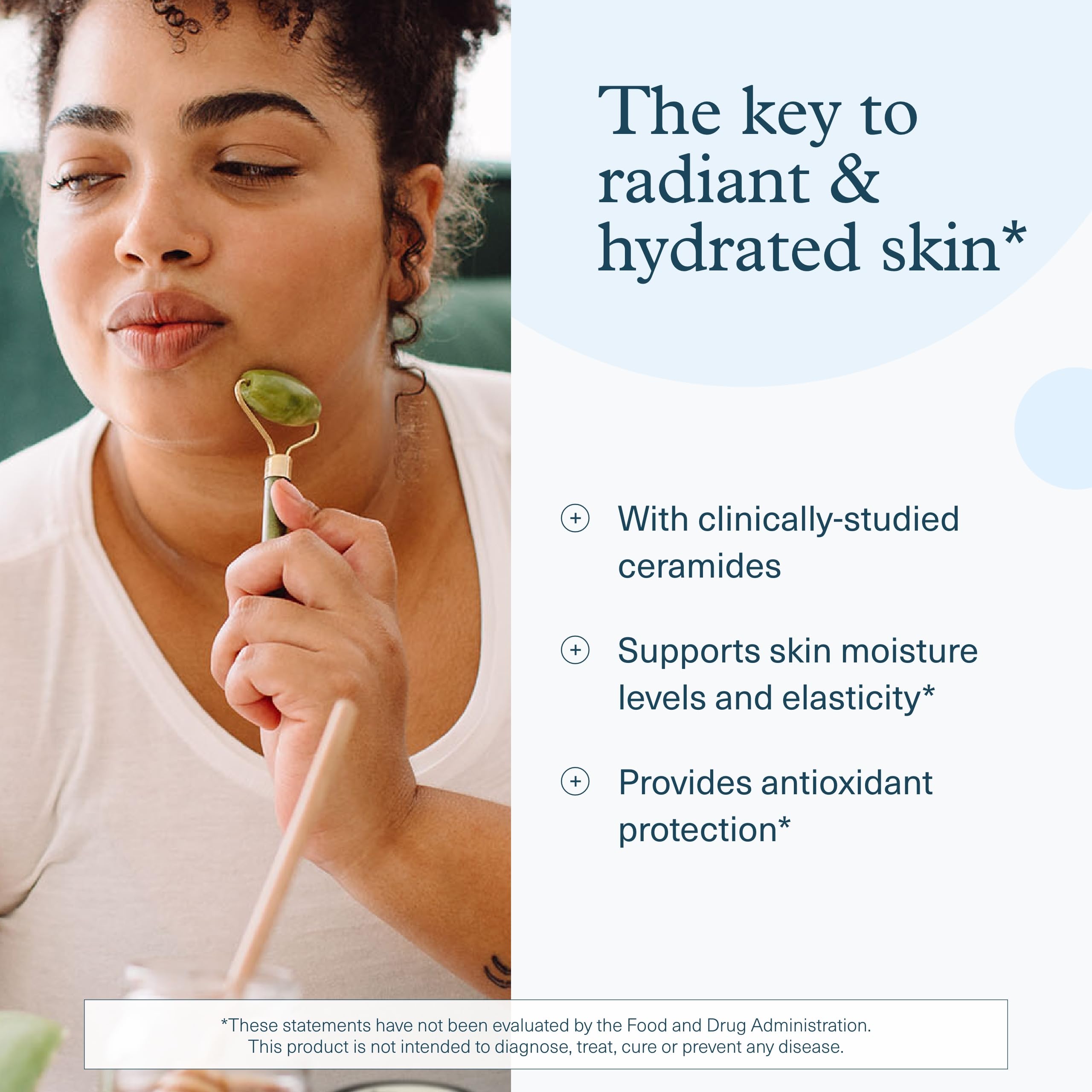 Ingrédients clés - Youtheory Hyaluronic Plus: céramides et vitamine C.