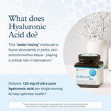 Utilisation quotidienne: deux capsules avec un repas, Youtheory Hyaluronic Plus.