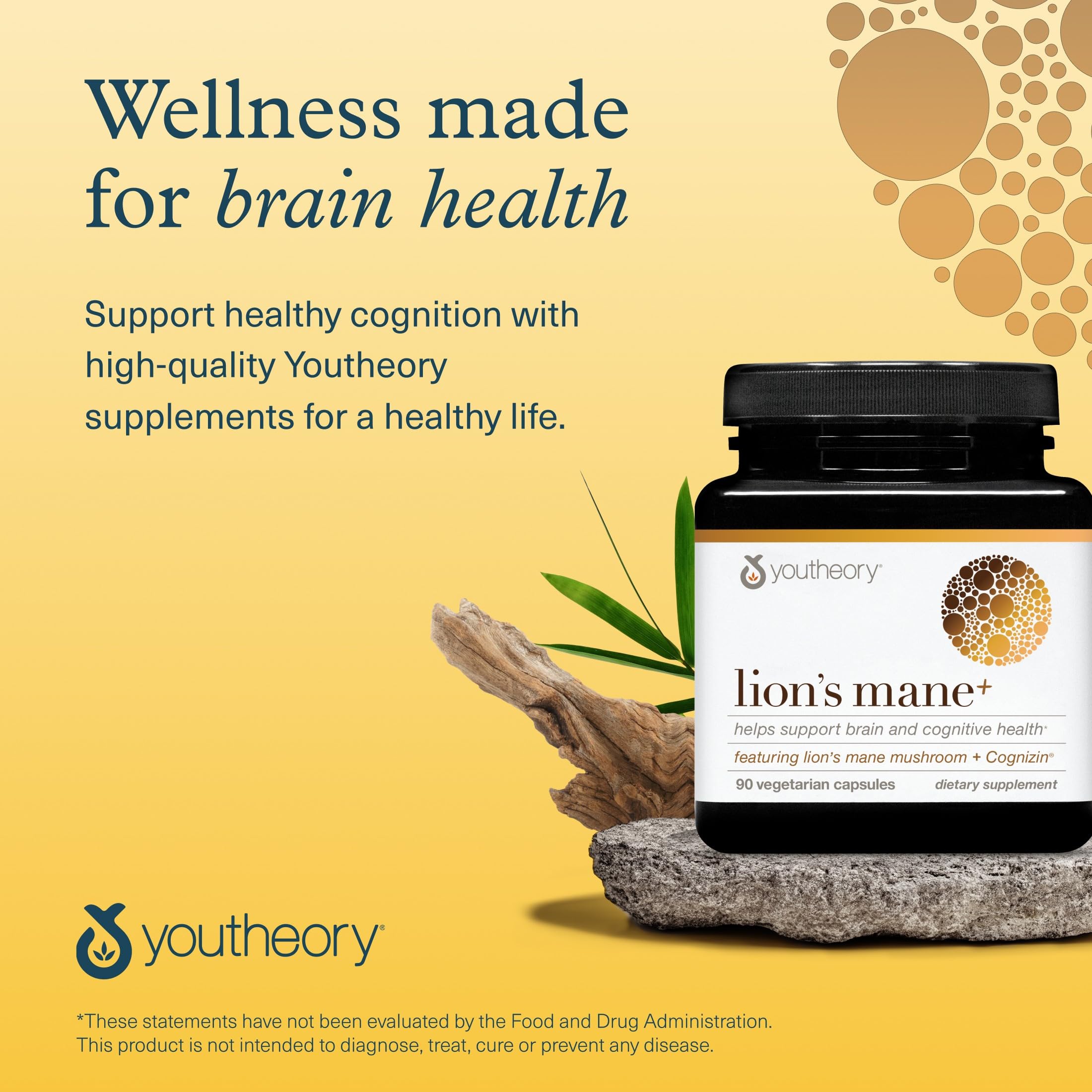 Utilisation quotidienne Youtheory Lion's Mane Plus conseillé pour un usage régulier.