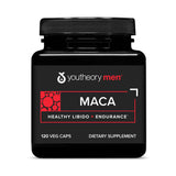 Bouteille Youtheory Maca pour homme, énergie durable et équilibre.