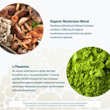 Youtheory Mushroom Stress Complex — l-theanine: soutien potentiel à la concentration.