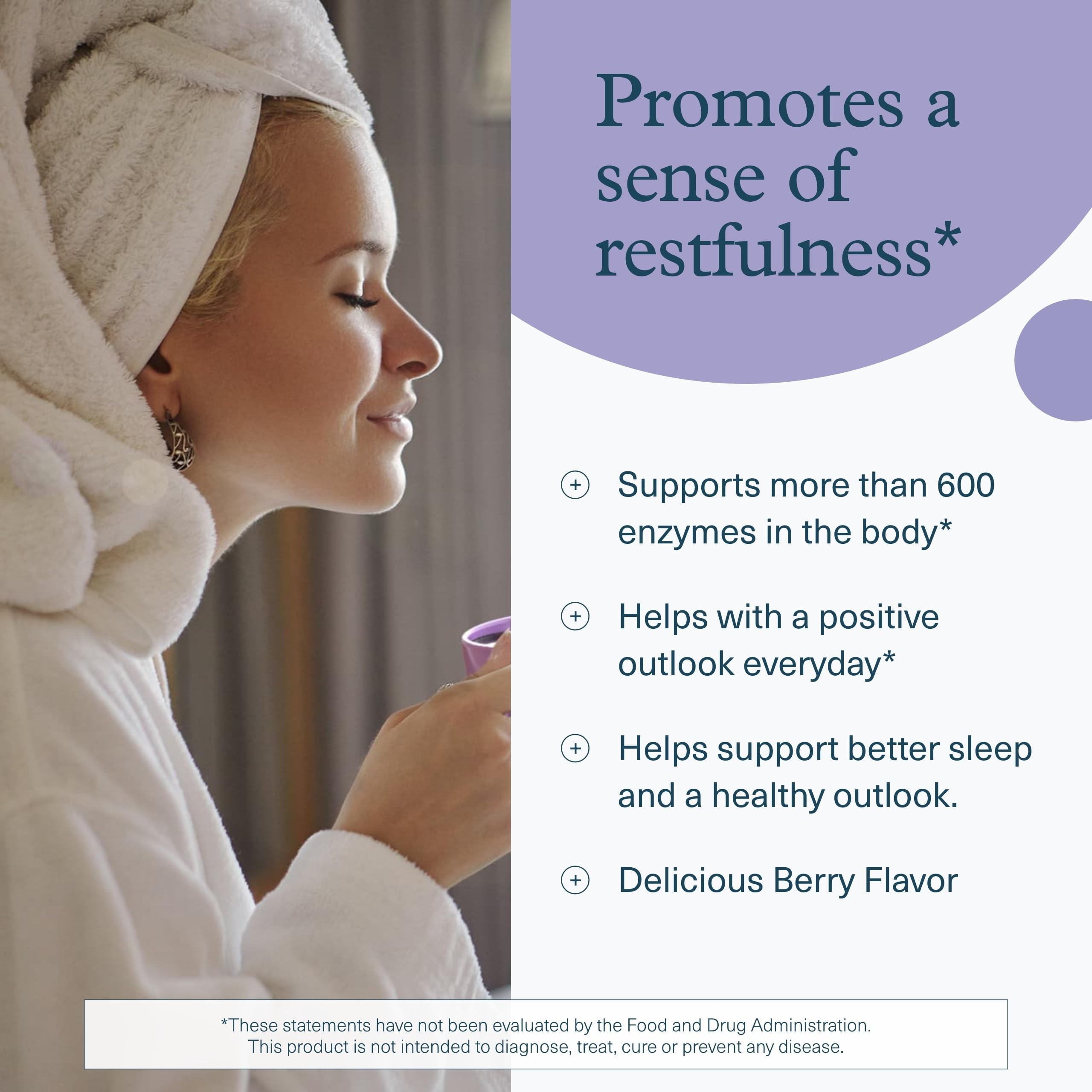 Boîte Youtheory Relax Magnesium Poudre et emballage pratique.