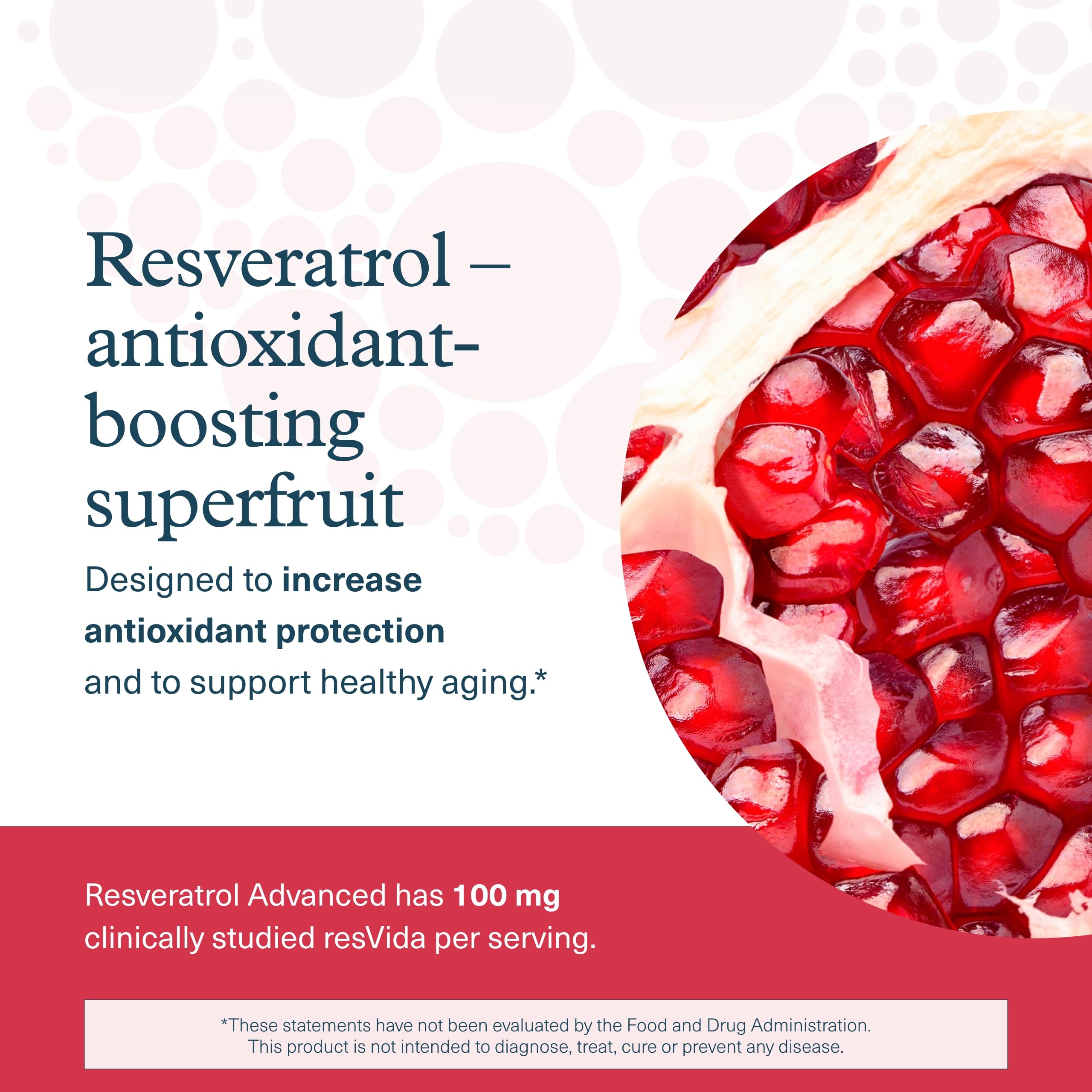 Graphique des ingrédients montrant des extraits de raisin et de super-fruits.