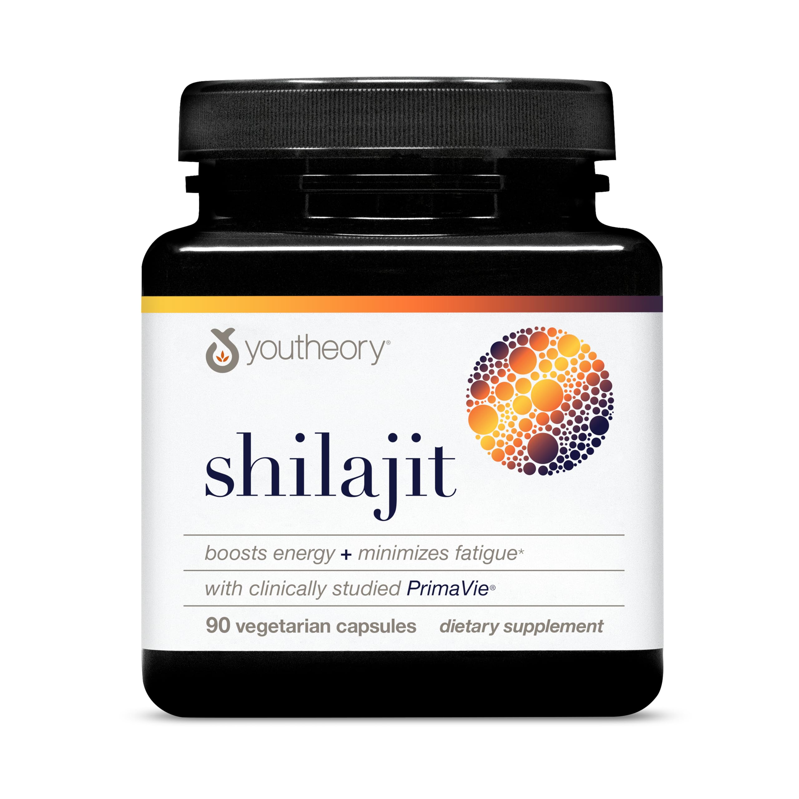 Bouteille Youtheory Shilajit Advanced, soutien potentiel à l'énergie.