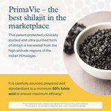 Étiquette et emballage Youtheory Shilajit, informations claires pour l'utilisateur.