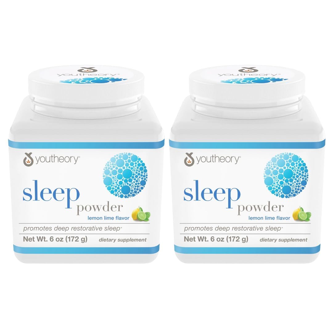 Youtheory Sleep Powder dans une bouteille citron-lime, expérience apaisante