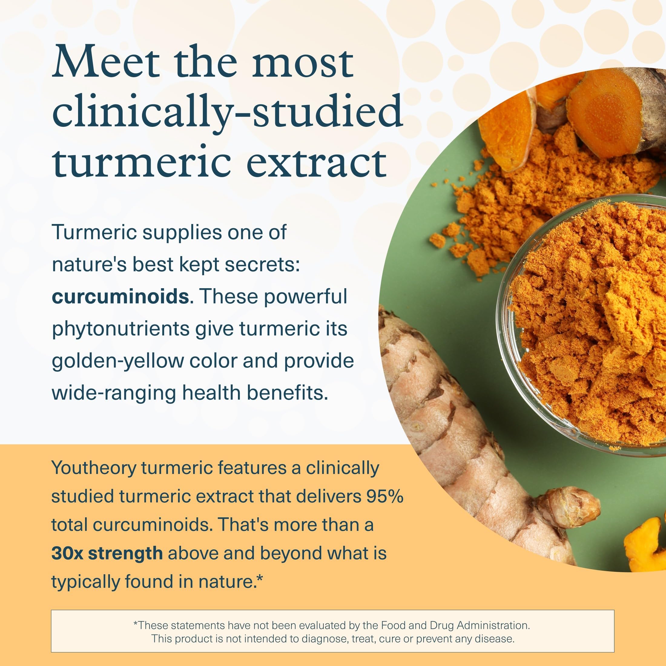 Poivre noir 10 mg sur Youtheory Turmeric Extra Strength pour favoriser l'absorption.
