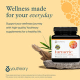 Capsules faciles à prendre de Youtheory Turmeric Extra Strength pour une utilisation quotidienne.