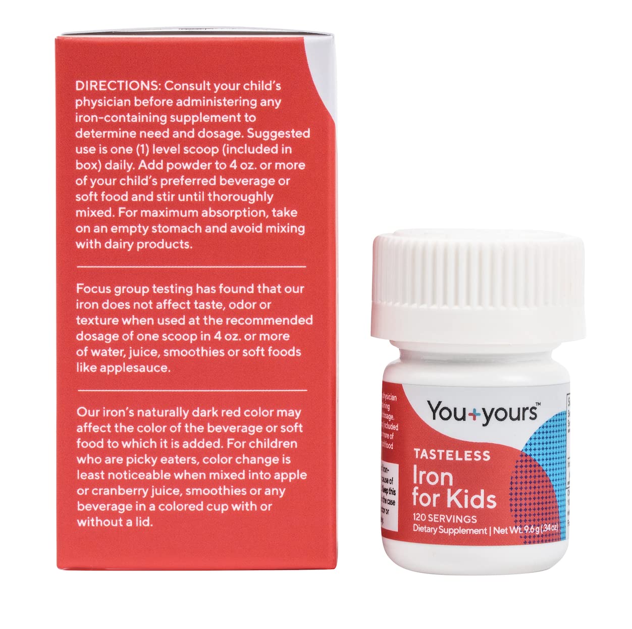 Youyours fer sans goût pour enfant – utilisation quotidienne sans saveur ni odeur.