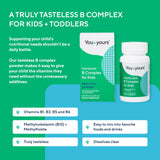 You+yours Poudre B Complex Enfant contient méthylb12 et méthylfolate pour absorption