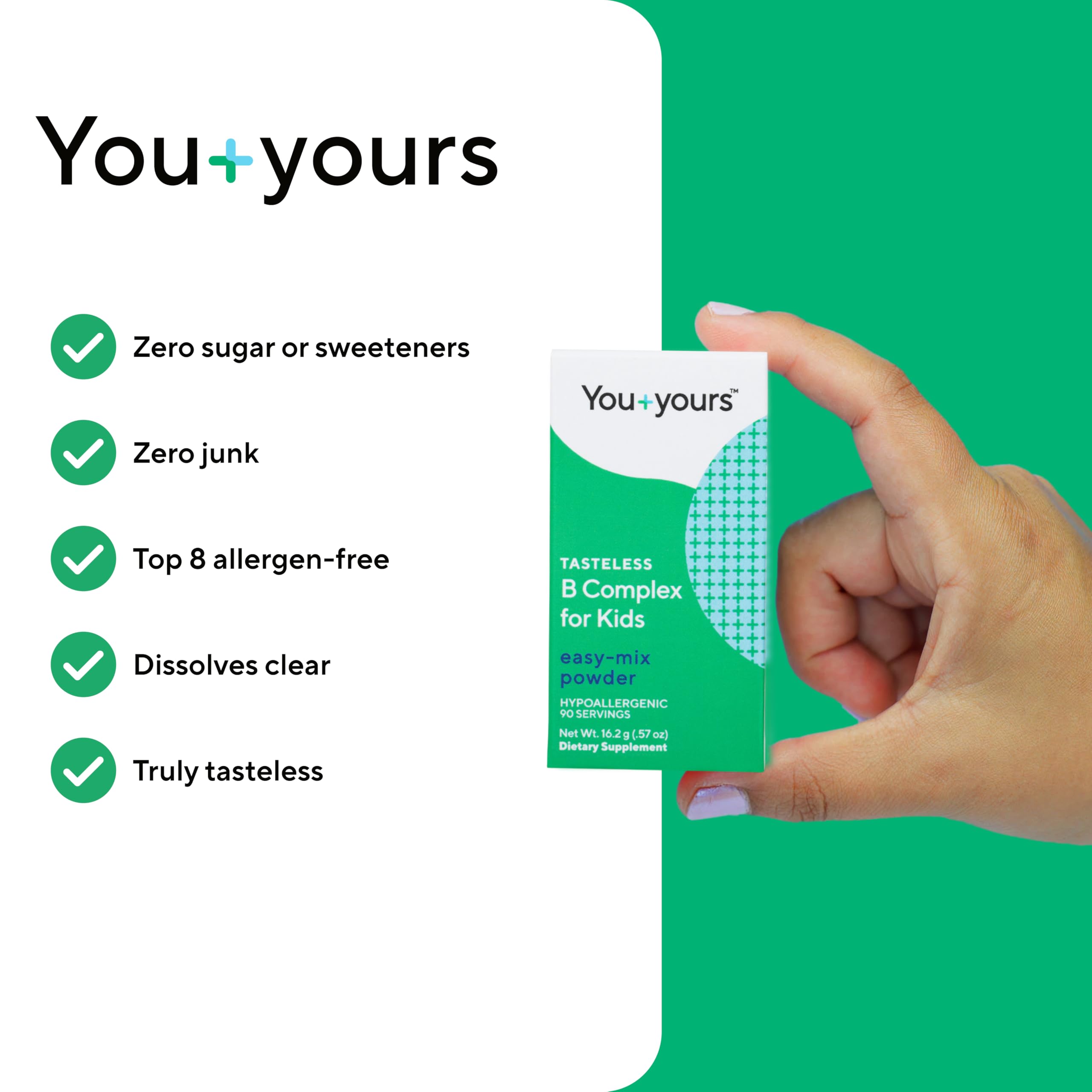 You+yours Poudre B Complex Enfant vegan et sans OGM