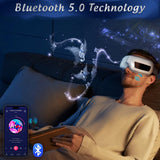 Le yoyomax masque yeux musique intègre des enceintes pour ambiance apaisante.