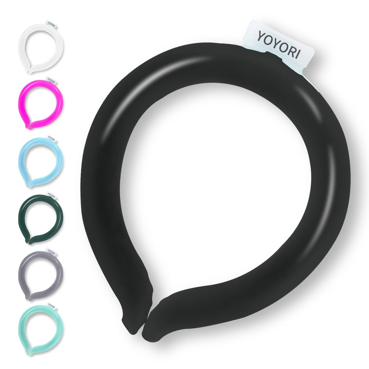 YOYORI tube-refroidissant-cou-noir – rafraîchissement durable autour du cou.