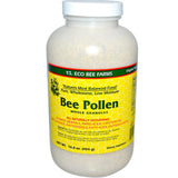 Pollen d'abeille YS Eco Bee Farms granulaires dorés prêt à ajouter au yaourt ou céréales