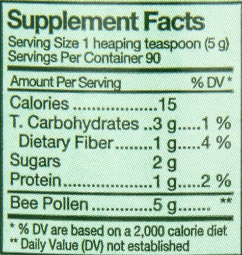 Utilisation quotidienne du pollen granulés YS Eco Bee Farms sur céréales.