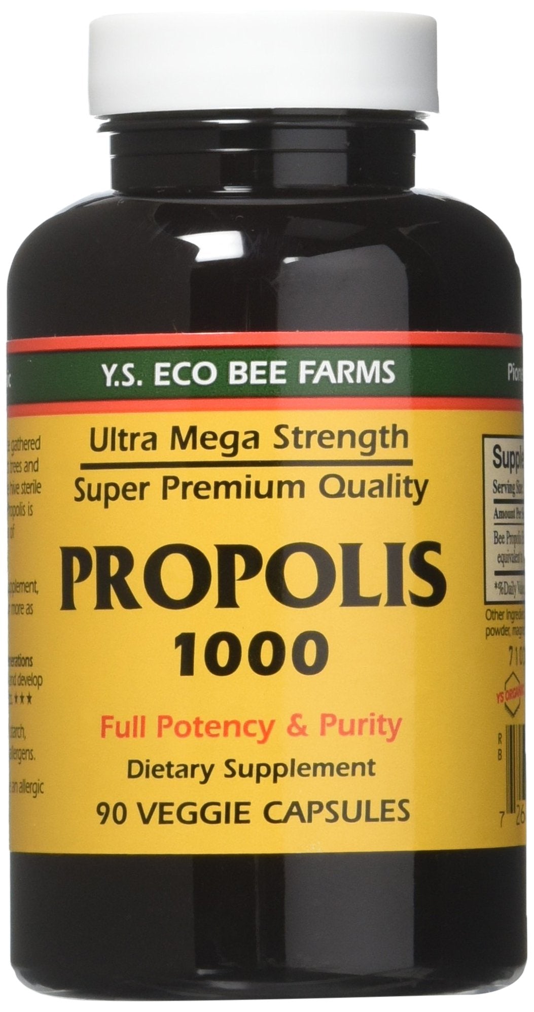 Boîte Propolis 1000 de YS Eco Bee Farms, pack de 3, pratique pour votre routine.