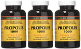 Capsules Propolis 1000 de YS Eco Bee Farms, faciles à avaler au quotidien.