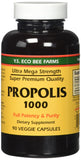 YS Eco Bee Farms Propolis brut 1000 mg en bouteille, idéal pour une routine bien-être quotidienne.