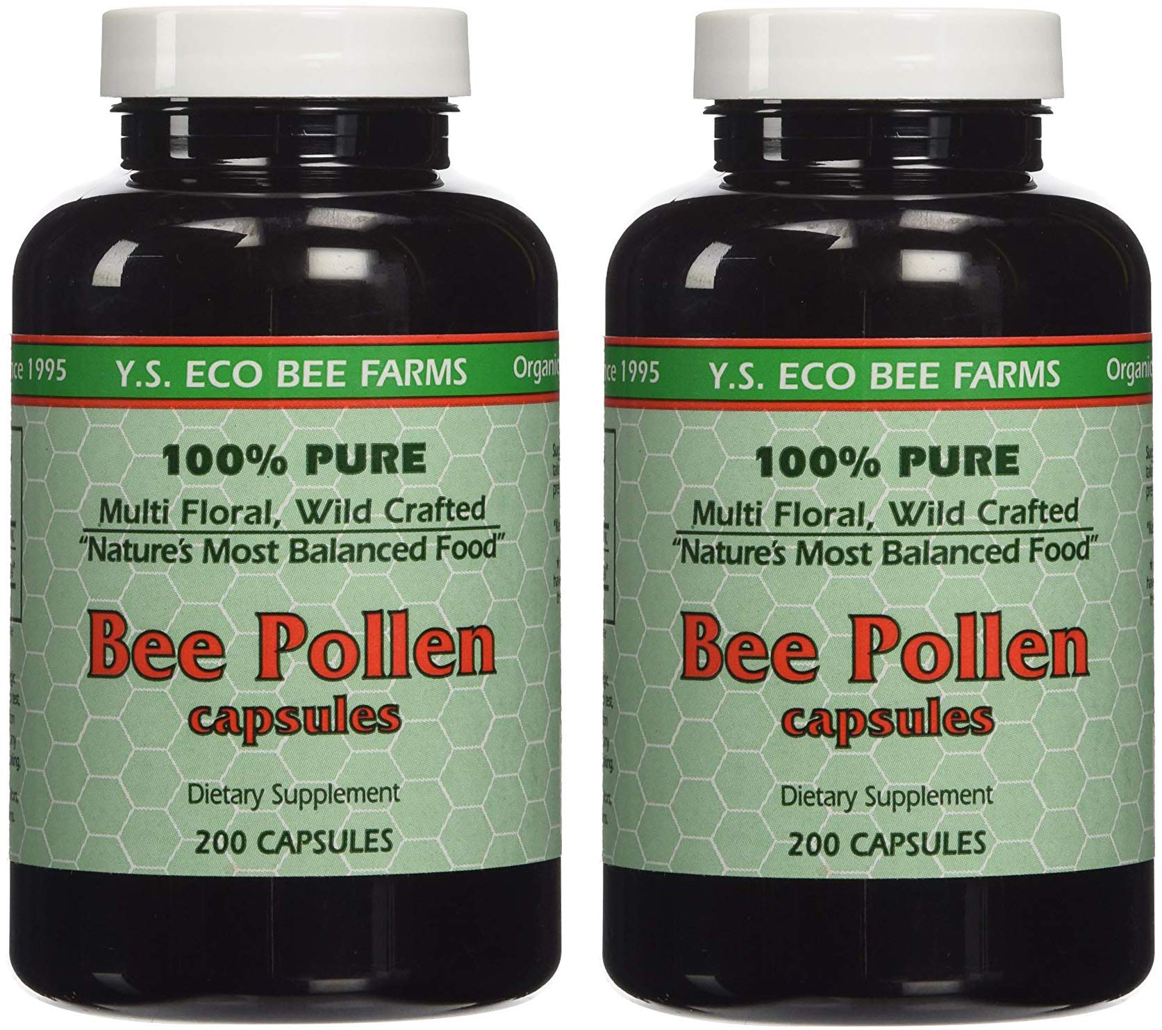 YS Organic pollen d’abeilles, bouteille: énergie naturelle et soutien quotidien.