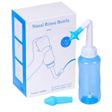 YSYONM Neti Pot: bouteille bleue 300 ml pour une irrigation nasale douce et efficace.