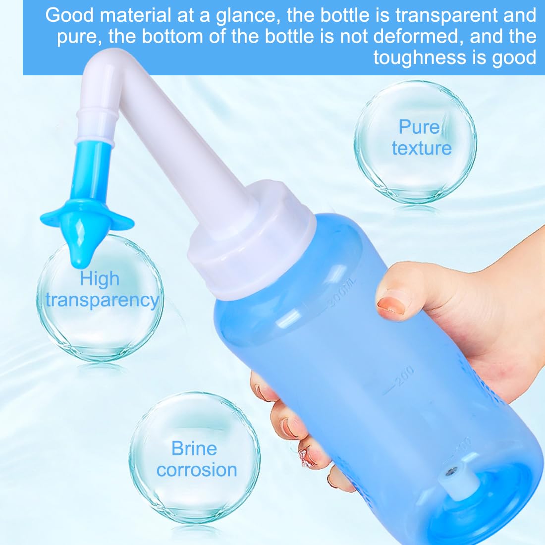 Buse enfant du Neti Pot YSYONM adaptée aux petits nez.