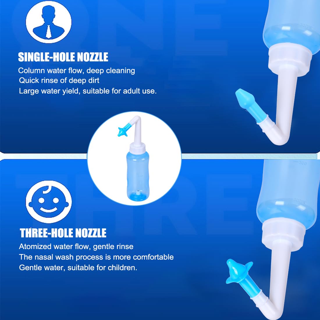 Poignée groove du Neti Pot offrant une prise en main ergonomique.