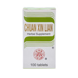 Tablettes 500 mg Yu Lam Chuan Xin Lian, dosage stable pour usage quotidien.