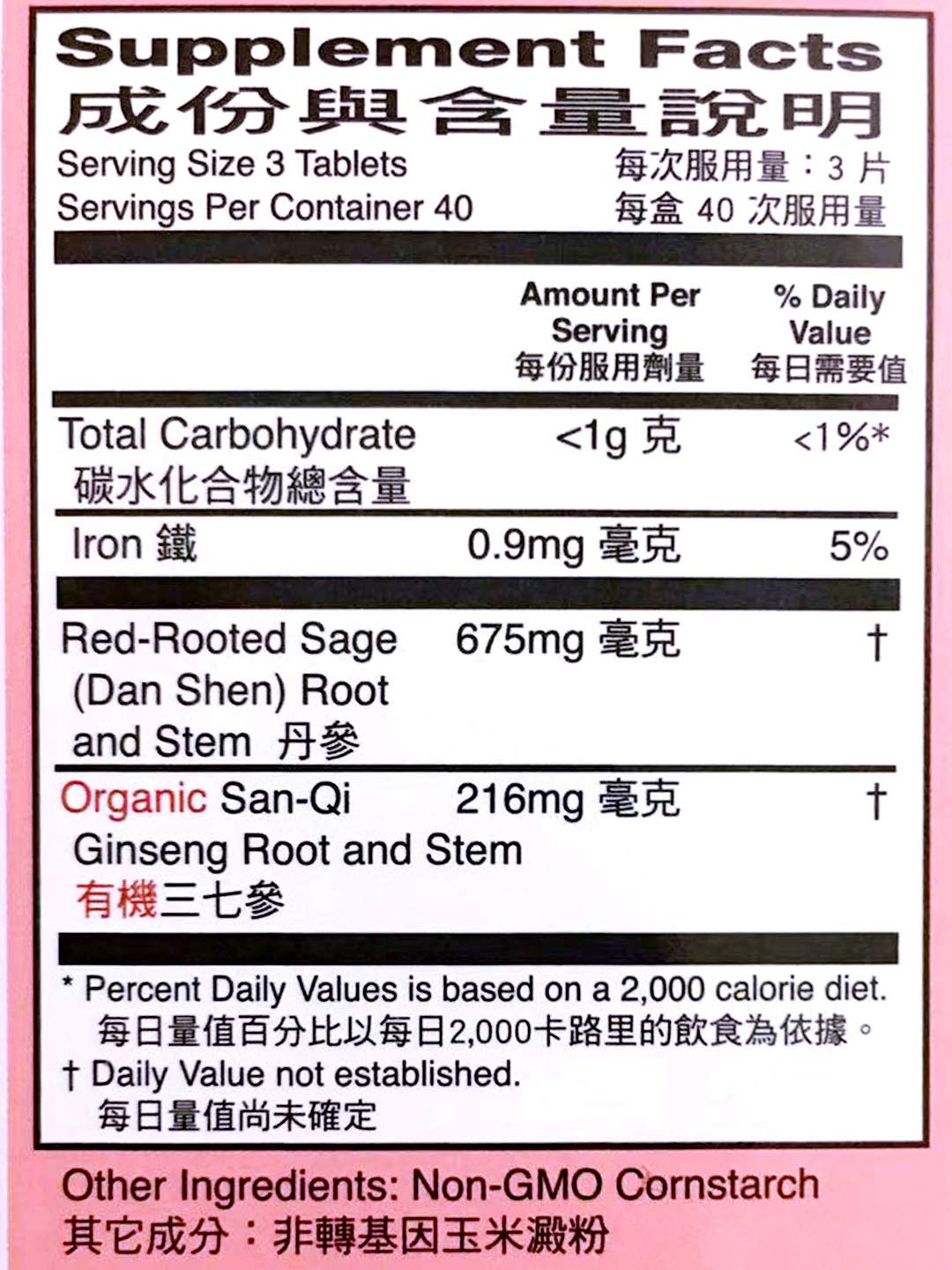 Yu Lin- Danshen comprimés visibles et texture lisse pour ingestion aisée.