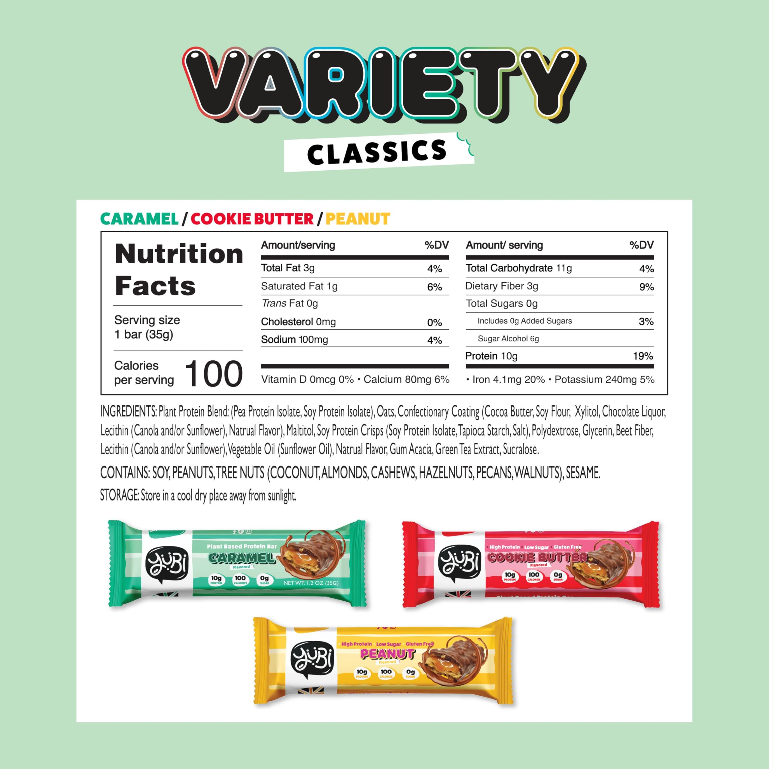 Barre Yubi Bars vanille et coco, douceur et fibres élevées