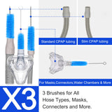 Brosse-masque mince Yueerbao nettoie les masques CPAP en douceur.