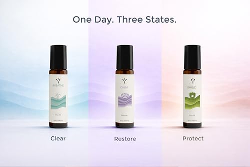 Yuganify Breathe roll-on 10ml, parfum frais utile lors des routines respiratoires.