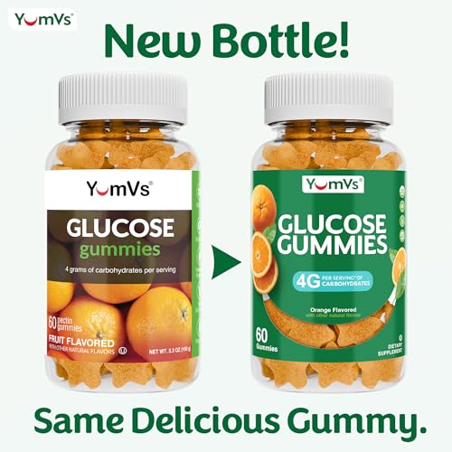 Gommes glucose YUM-V'S saveur orange-fruit, goût agréable pour toute la famille.