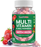 YUM-V'S bouteille de multivitamines pour enfants, soutien immunitaire et énergie au quotidien.