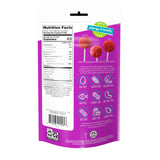Gros plan sur les sucettes YumEarth Vitamine-C Pops, sans colorants.