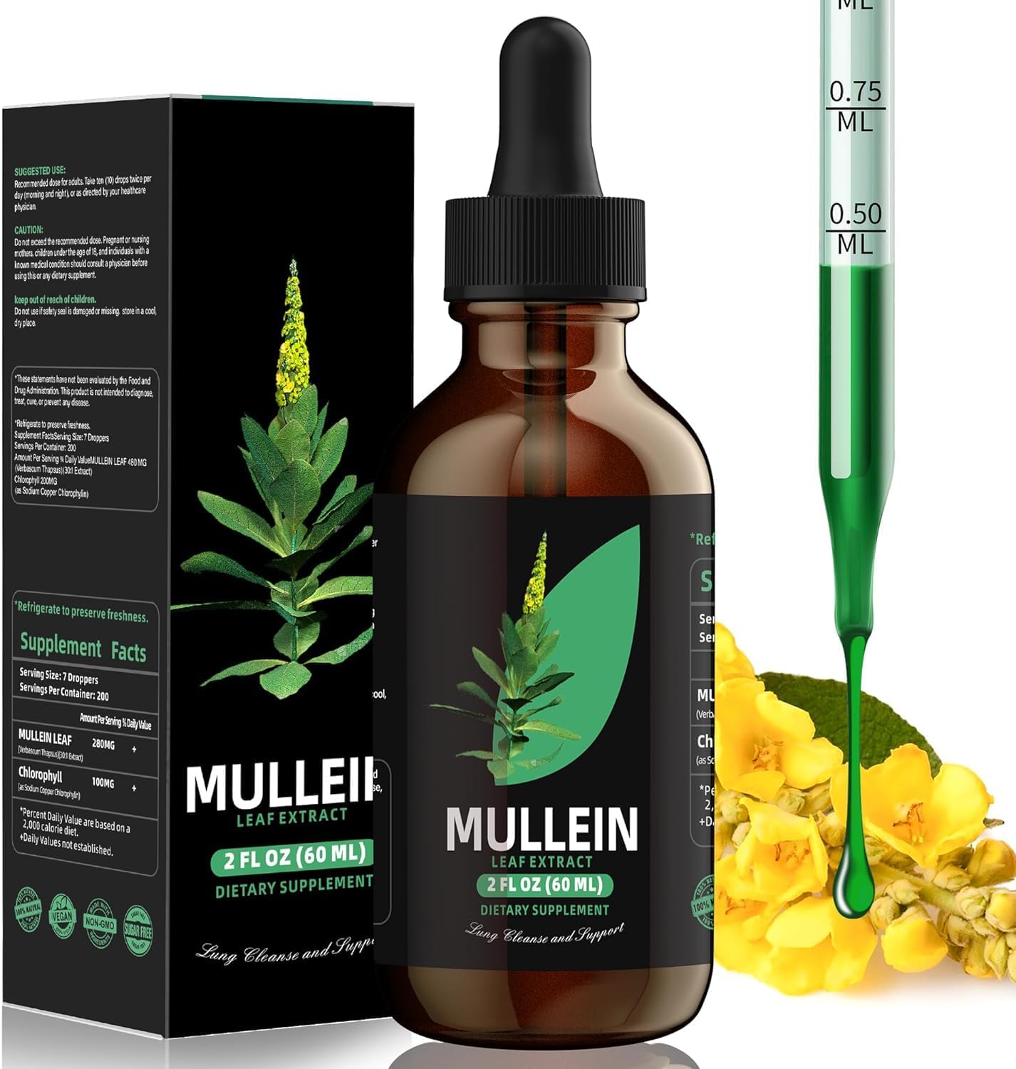Gouttes chlorophylle YUMOYI Spruce Jiyin pour les poumons et une respiration plus fluide.