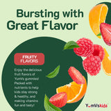 Étiquette YumVs détaillant minéraux et vitamines.
