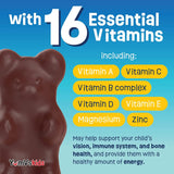 YUM-V'S Oursons Chocolatés—information nutritionnelle visible, soutien pratique des apports journaliers.