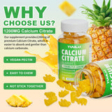 Label non-GMO et tests tiers sur les gommes Yuulai Calcium Citrate.