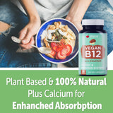 Yuve B12 calcium absorption optimale, comprimés faciles à avaler.