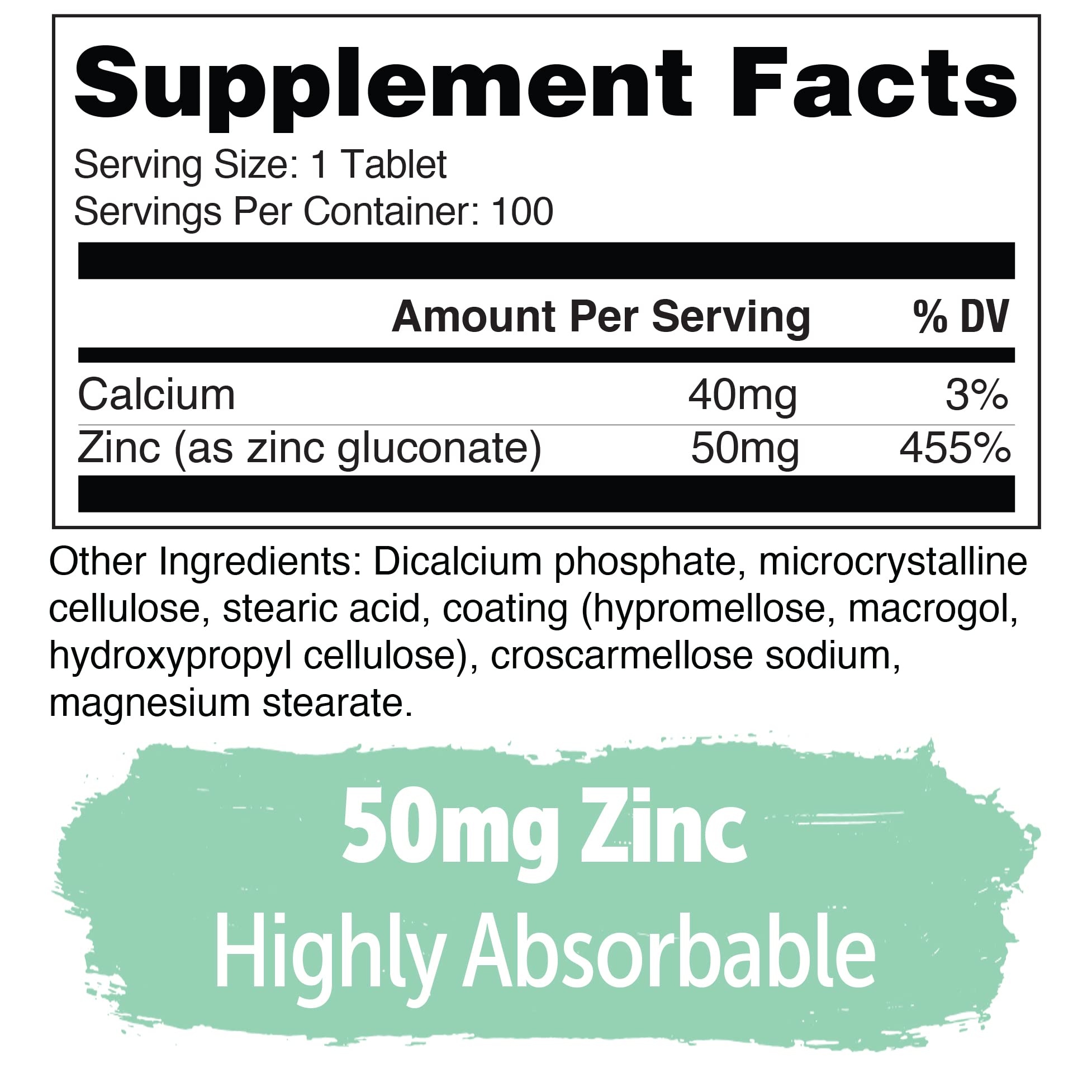 Bouteille Yuve Zinc 50 mg, facile à intégrer à la routine quotidienne.