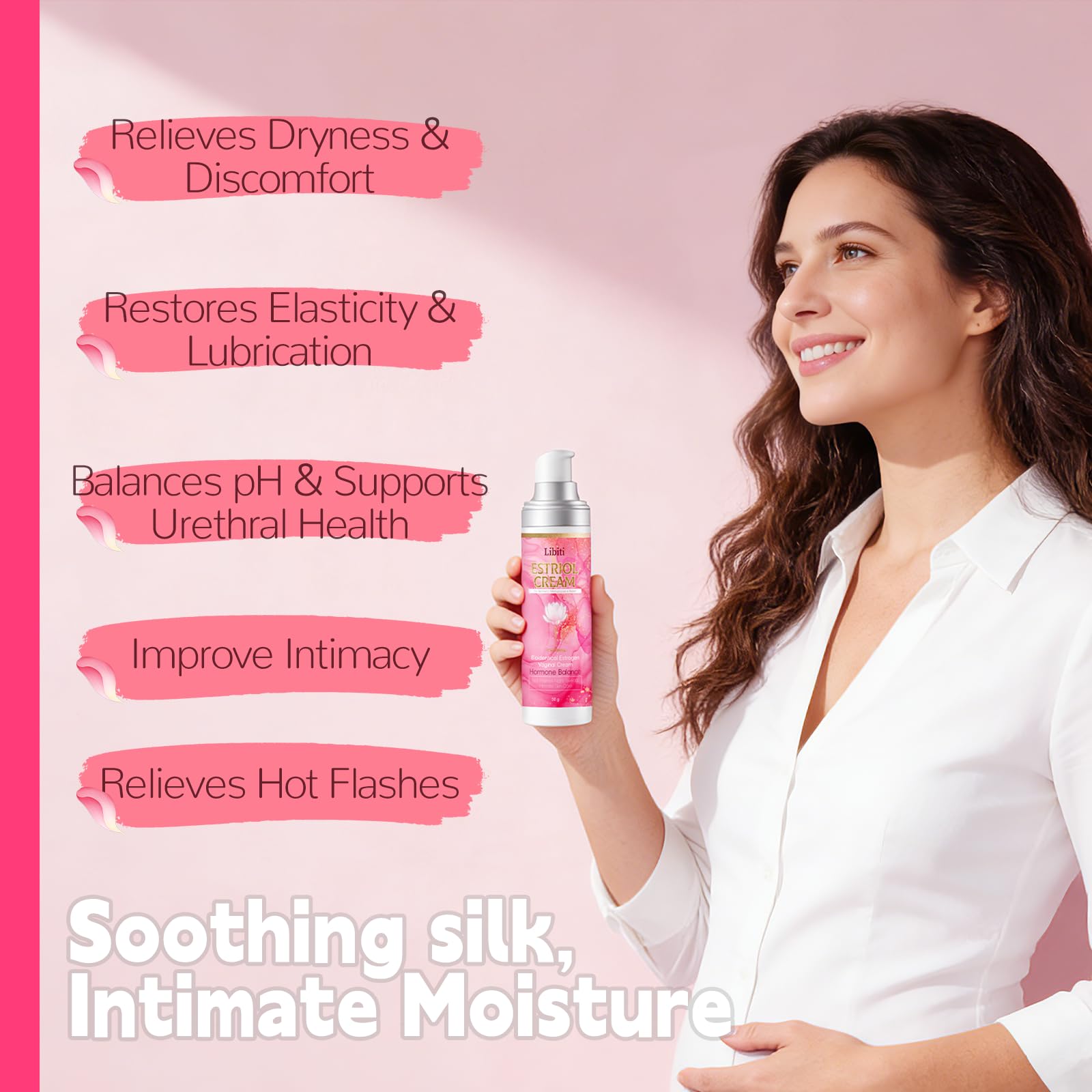 Texture douce de Yviso pour un soin intime discret.