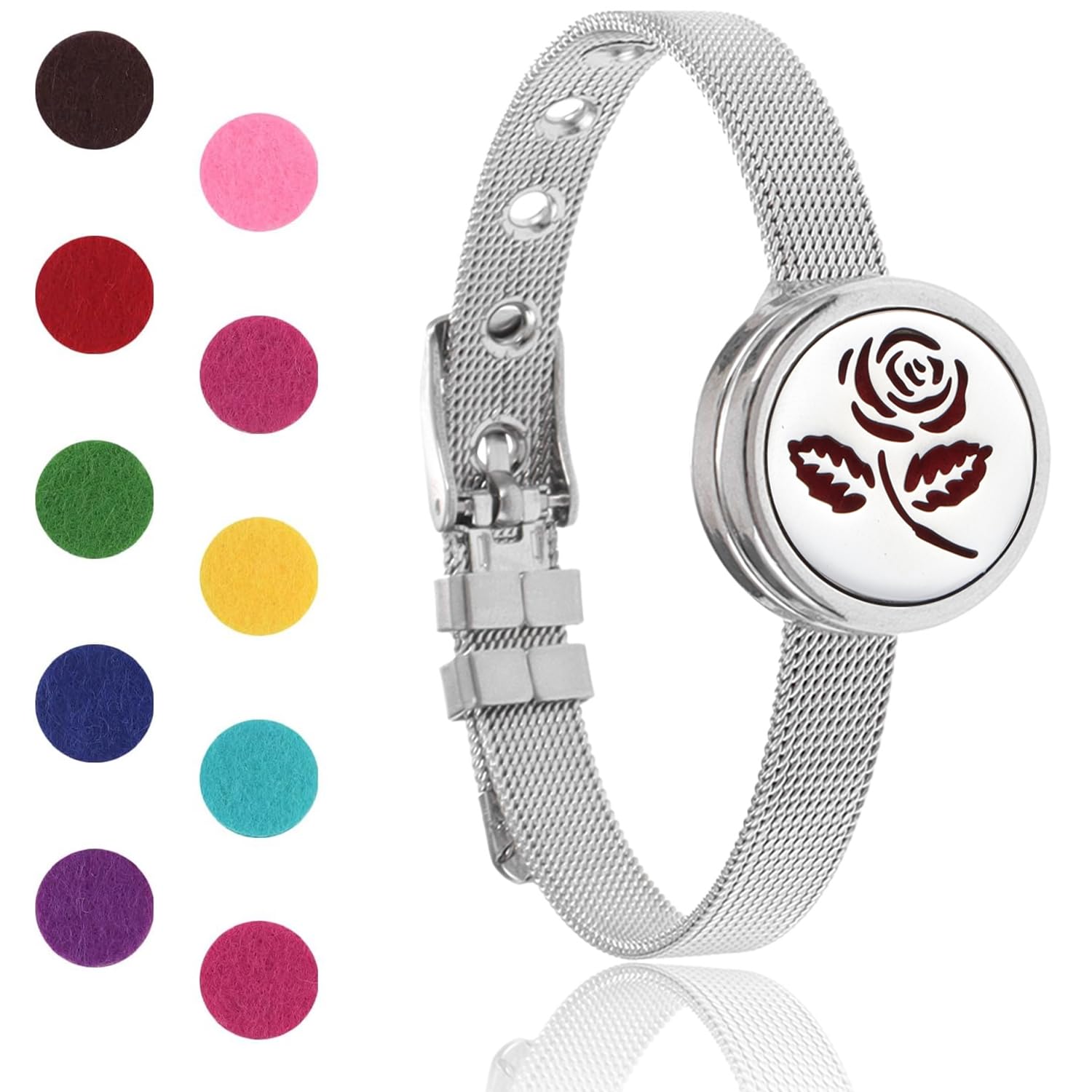 YWLI bracelet-diffuseur huiles essentielles pour relaxation discrète.