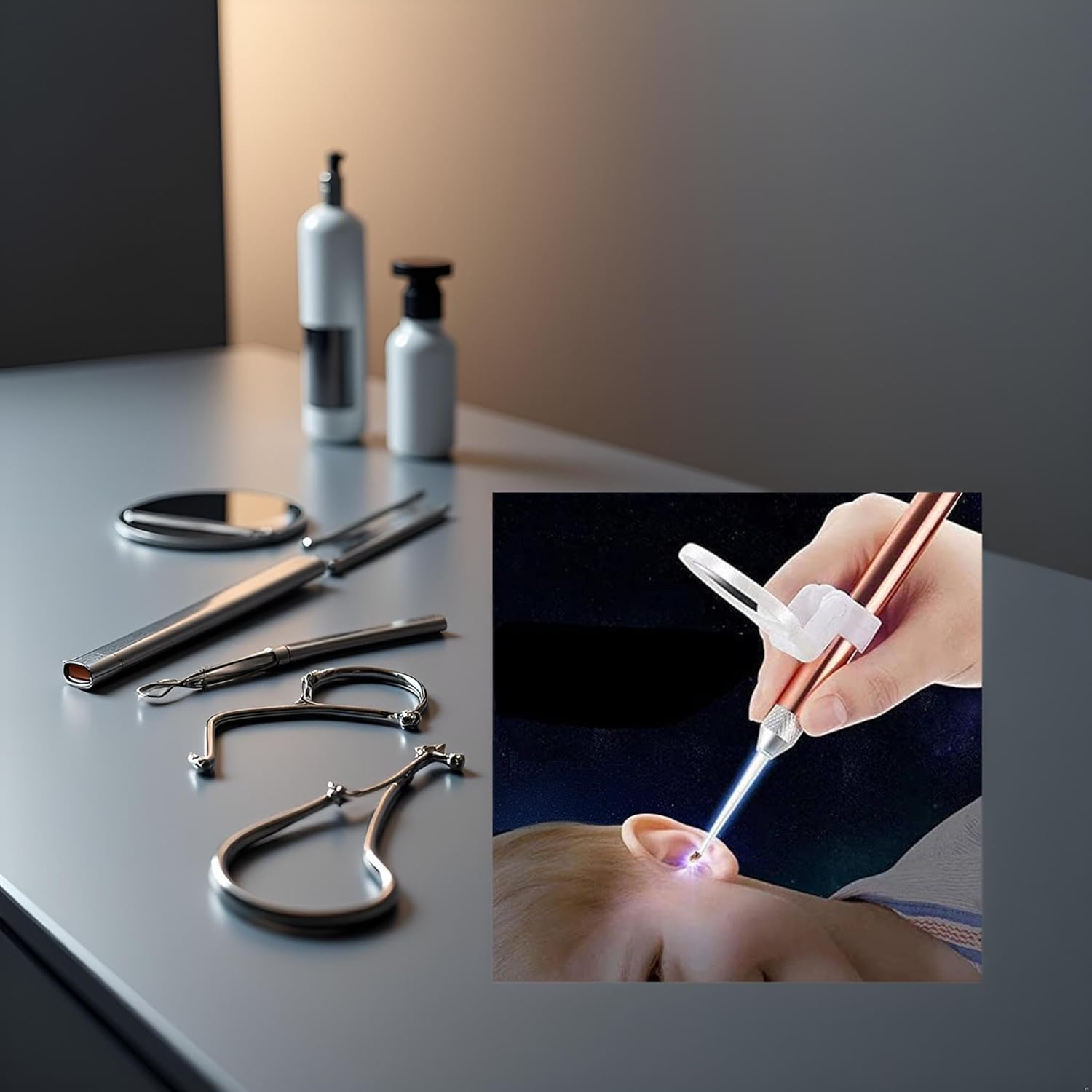 Curettes professionnels en acier inoxydable du kit Yxinjy Rose Gold pour une utilisation durable.